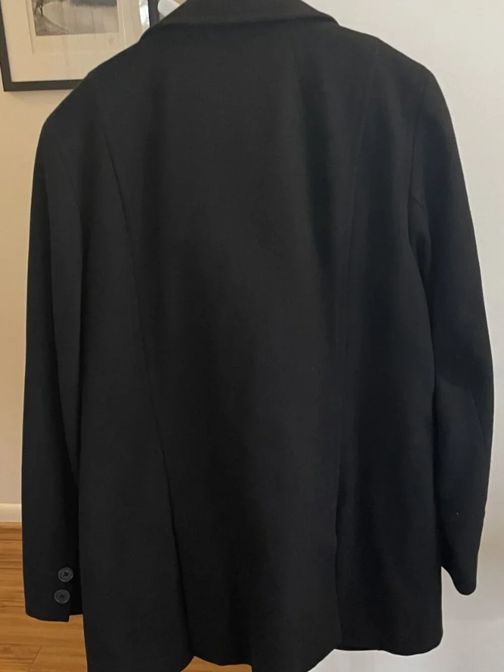 J Crew Black Women's Wool Pea Coat Size Large